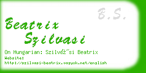 beatrix szilvasi business card